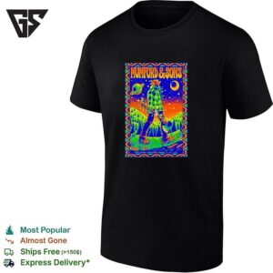 Mumford And Sons Lumberjack Under Moon And Stars Concert Flyer Poster T-Shirt