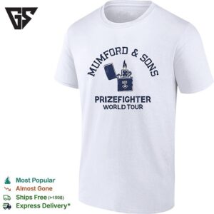 Mumford And Sons Prizefighter World Tour Lighter T-Shirt
