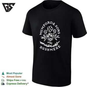 Mumford And Sons Rushmere 2025 Floral Wreath Logo T-Shirt