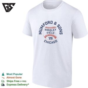 Mumford And Sons Wrigley Field Chicago 2026 Baseball Concert T-Shirt
