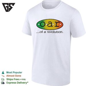Music Duo Of A Revolution Rainbow Gradient Oval Logo T-Shirt
