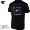 My Anxiety Is Tingling Spider Cartoon Horror Humor T-Shirt