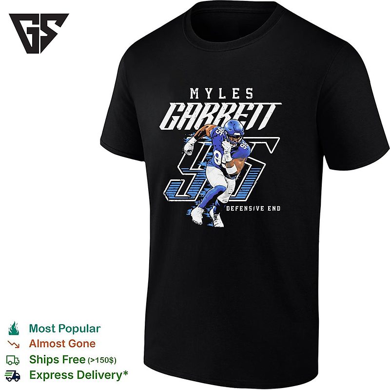 Myles Garrett 95 Cleveland Browns Defensive End NFL Sack Graphic T-Shirt Myles Garrett 95 Cleveland Browns Defensive End NFL Sack Graphic T-Shirt