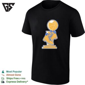 NBA Championship Trophy Sitting On Work Boots Boot Culture Art T-Shirt