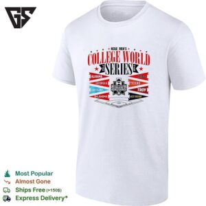 NCAA Men’s College World Series 2026 Team Pennants Baseball T-Shirt