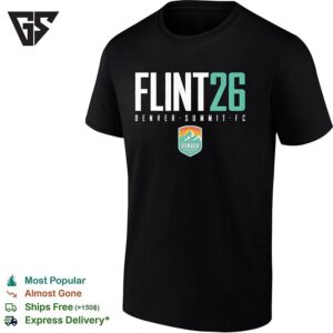 Natasha Flint 26 Denver Summit Fc Professional Women’s Soccer Team T-Shirt