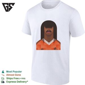 Netherlands Retro Footballer Portrait T-Shirt
