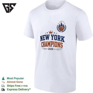 New York Champions 2026 Crown Baseball T-Shirt
