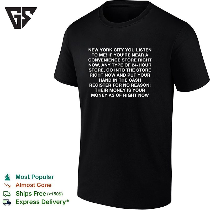 New York City Convenience Bold Text Comedy Rant Humor T-Shirt New York City Convenience Bold Text Comedy Rant Humor T-Shirt