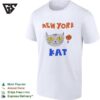 New York Kat Cat Face With Basketball Hand Drawn Cartoon Mascot Graphic T-Shirt