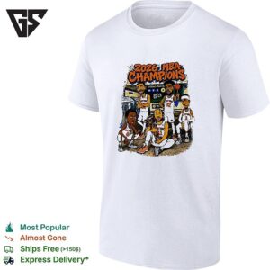 New York Knicks 2026 NBA Champions Cartoon Team T-Shirt