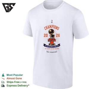 New York Knicks 2026 NBA Champions Trophy The Title Returns To New York 53 Years In The Making T-Shirt
