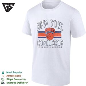 New York Knicks Association Stripe Vintage T-Shirt