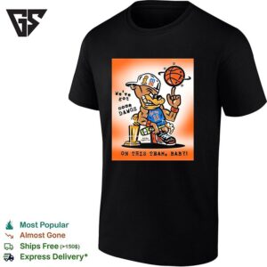 New York Knicks Dog Mascot Spinning Basketball We’ve Got Some Dawgs On This Team T-Shirt