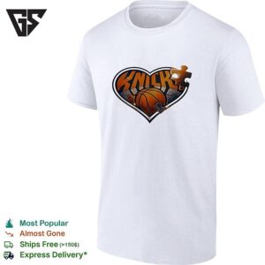 New York Knicks NBA Champions 2026 Heart Puzzle Logo T-Shirt