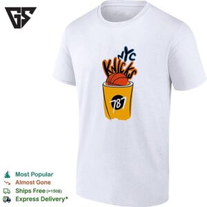 New York Knicks Nyc Graffiti 787 Trash Can Basketball T-Shirt