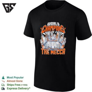 New York Knicks World Champions The Mecca New York City Skyline Basketball Arena T-Shirt