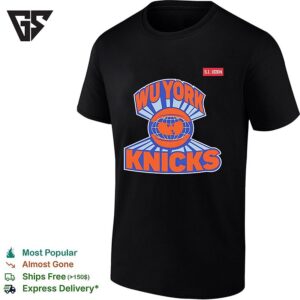 New York Knicks X Wu-Tang Style Globe Parody Mashup T-Shirt