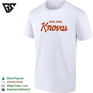 New York Knovas New York Knicks Parody Script Logo T-Shirt