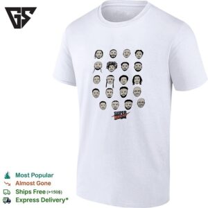 New York Super Knicks Full Team Faces Caricature T-Shirt