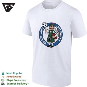 No Pahty No Soctland Soccer And Bagpipes Cartoon T-Shirt