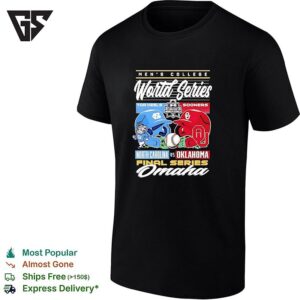 North Carolina Tar Heels Vs Oklahoma Sooners 2026 College World Series Championship Matchup Helmet T-Shirt