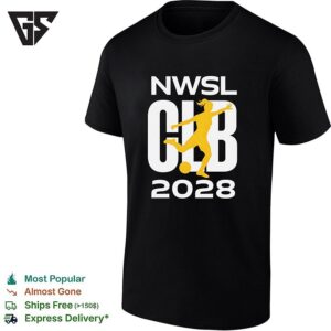 Nwsl Club 2028 Women’s Soccer Player Silhouette T-Shirt