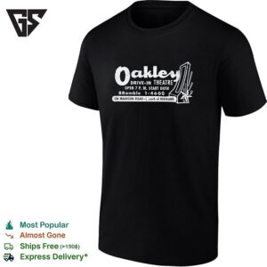Oakley Drive In Theatre Vintage Movie Poster On Madison Road South Of Redbank T-Shirt