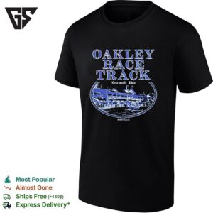 Oakley Race Track Cincinnati Ohio Vintage Horse Racing Illustration Graphic T-Shirt