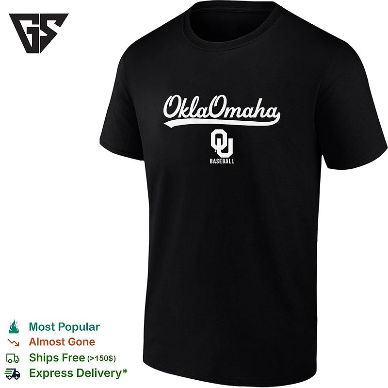 Oklaomaha Oklahoma Sooners Baseball College World Series Graphic T-Shirt Oklaomaha Oklahoma Sooners Baseball College World Series Graphic T-Shirt