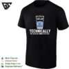 Optimist Science Pun Half Filled 50 Air Water Technically The Glass Is Completely Full T-Shirt