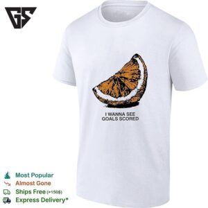 Orange I Wanna See Goals Scored Vintage T-Shirt