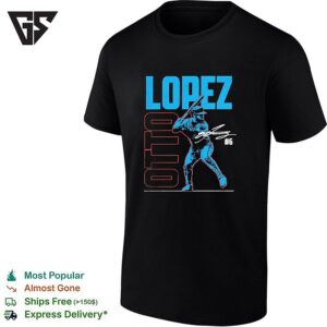 Otto Lopez Toronto Blue Jays Mlb Players Slash Line 6 Signature Athletic T-Shirt