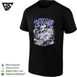 Overdrive Critical Black Mage Final Fantasy Mascot Electric Guitar Gamer Gaming T-Shirt
