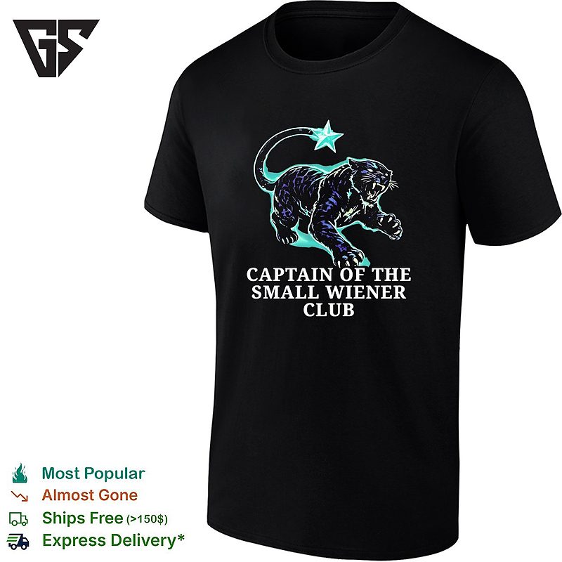 Panther Of Evil Captain Of The Small Wiener Club T-Shirt Panther Of Evil Captain Of The Small Wiener Club T-Shirt
