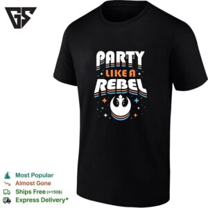 Party Like A Rebel Star Wars Rebel Alliance Logo Retro T-Shirt