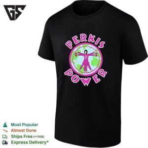 Perkis Power Vitruvian Man Globe Retro T-Shirt