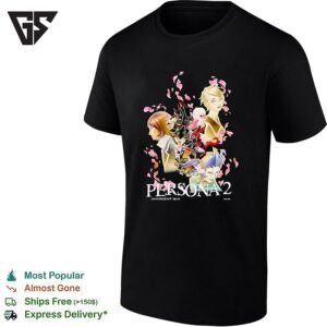 Persona 2 Innocent Sin Anime Character Collage Poster T-Shirt