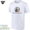 Pet Compassion Care Woman With Golden Retriever Heart Logo T-Shirt