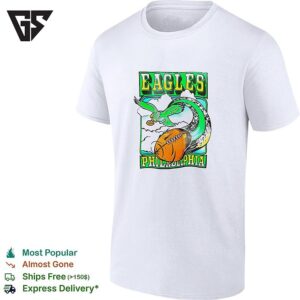 Philadelphia Eagles Football Mascot Vintage Retro Graphic T-Shirt