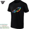 Philadelphia Eagles Pride Logo Rainbow NFL Football Team Official Fan Apparel T-Shirt