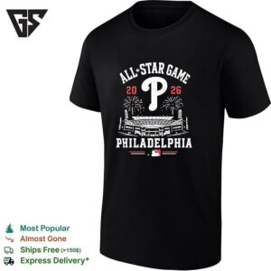 Philadelphia Phillies 2026 All Star Game Mlb Stadium Fireworks T-Shirt
