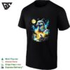 Pigeon Bird Galaxy Moonlit Night Sky Art T-Shirt