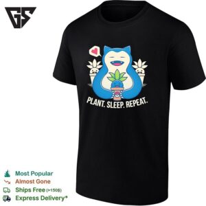 Plant Sleep Repeat Snorlax T-Shirt