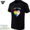 Proud Mom Pride Flag Transgender Awareness Heart Lgbtq Support Awareness T-Shirt