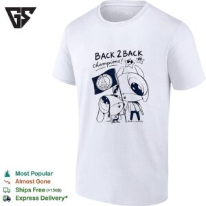 Psg Back 2 Back Champions Cute Cartoon Holding Flag T-Shirt