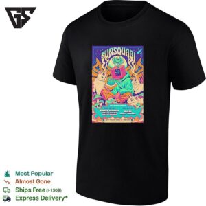 Psychedelic Animated Creatures Neon Music Festival Concert Framed Poster Art T-Shirt