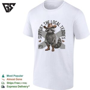 Raccoon Cowboy Florida Support The Local Teddies T-Shirt