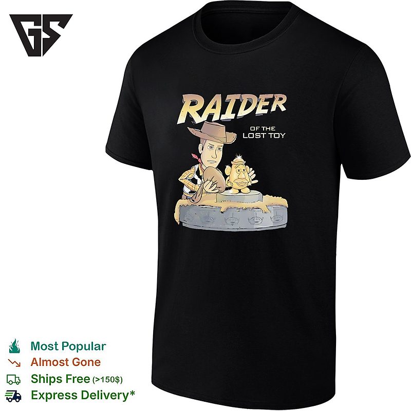 Raider Of The Lost Toy Woody And Mr Potato Head Toy Story Parody T-Shirt Raider Of The Lost Toy Woody And Mr Potato Head Toy Story Parody T-Shirt