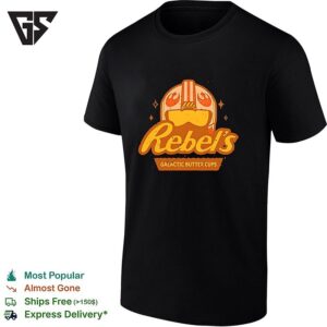 Rebel’s Galactic Butter Cups Star Wars Pilot Helmet Parody T-Shirt